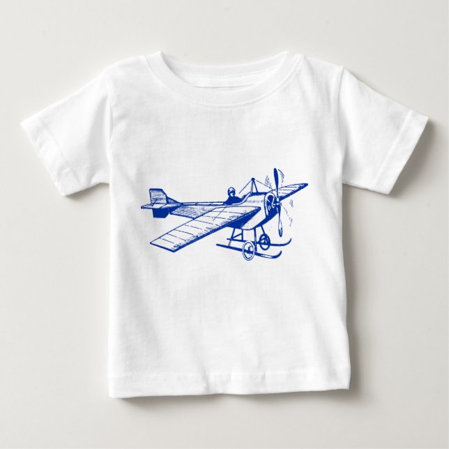 Vintages Monoplane - Navy Blue Baby T-shirt (Vorderseite)