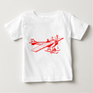 Vintages Monoplane - Rot Baby T-shirt