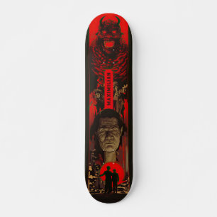 Vintages Monster Epic - Retro Japanisches Kino Kun Skateboard