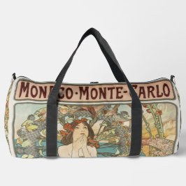 Vintages Mont-Carlo-Poster von Alphonse Mucha Duffle Bag