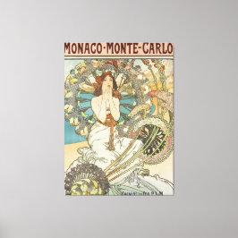 Vintages Mont-Carlo-Poster von Alphonse Mucha Leinwanddruck