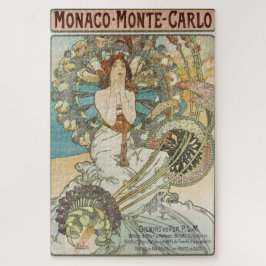 Vintages Mont-Carlo-Poster von Alphonse Mucha Puzzle