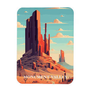 Vintages Monument Valley USA Reisen Souvenir Magnet