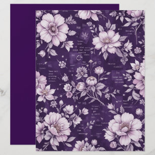 Vintages Moonlit Violet Blüten - Scrapbook