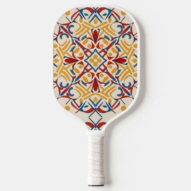 Vintages Mosaik Pickleball Schläger (Vorderseite)