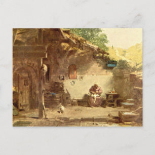 Vintages Motiv - Hermit - Spitzweg Postkarte