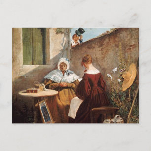 Vintages Motiv - Liebe Letter - Spitzweg Postkarte