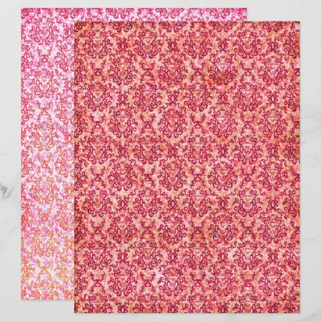 Vintages Motiv-Scrapbook (Vorne/Hinten)