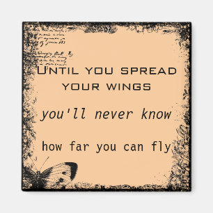 Vintages Motivierend Zitat Magnet