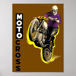 Vintages Motocross Poster