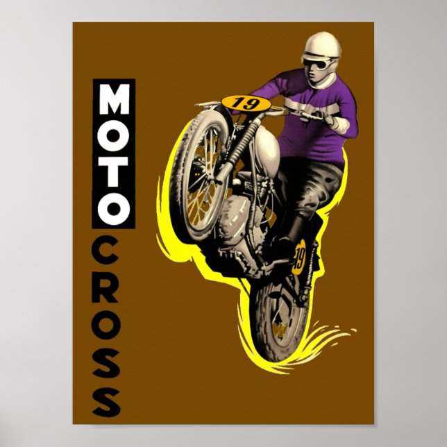 Vintages Motocross Poster (Vorne)