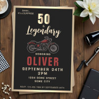 Vintages Motorrad 50. Geburtstag Bike Party