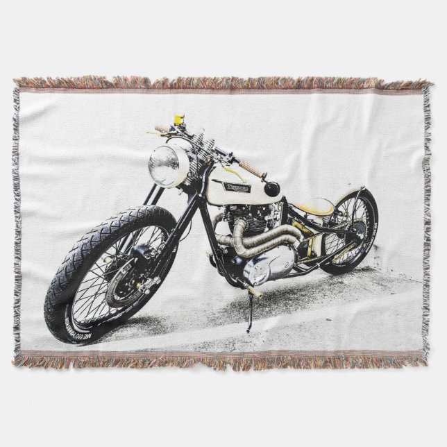 Vintages Motorrad Decke (Vorderseite)