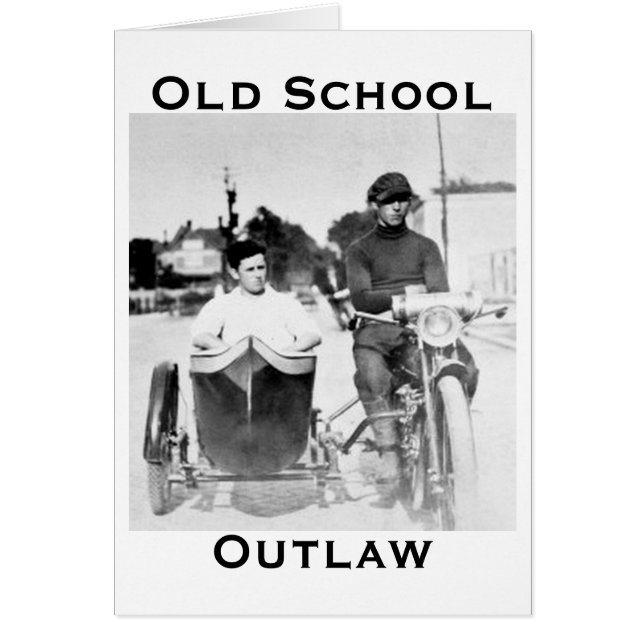 Vintages Motorrad für Outlaw und Sidecar (Vorne)