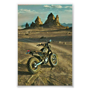 Vintages Motorrad Geburtstagsgeschenk Fotodruck
