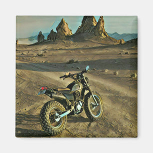 Vintages Motorrad Geburtstagsgeschenk Magnet
