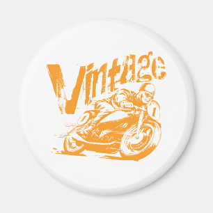 Vintages Motorrad Magnet