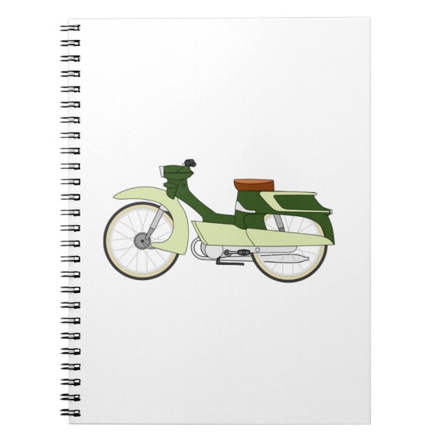 Vintages Motorrad Notizblock (Vorderseite)