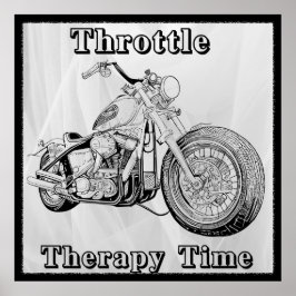 Vintages Motorrad-Poster Poster