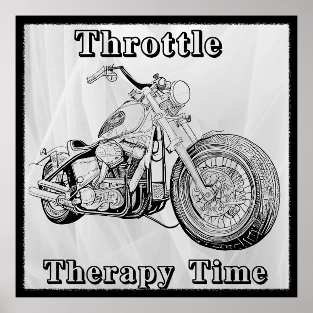 Vintages Motorrad-Poster Poster (Vorne)