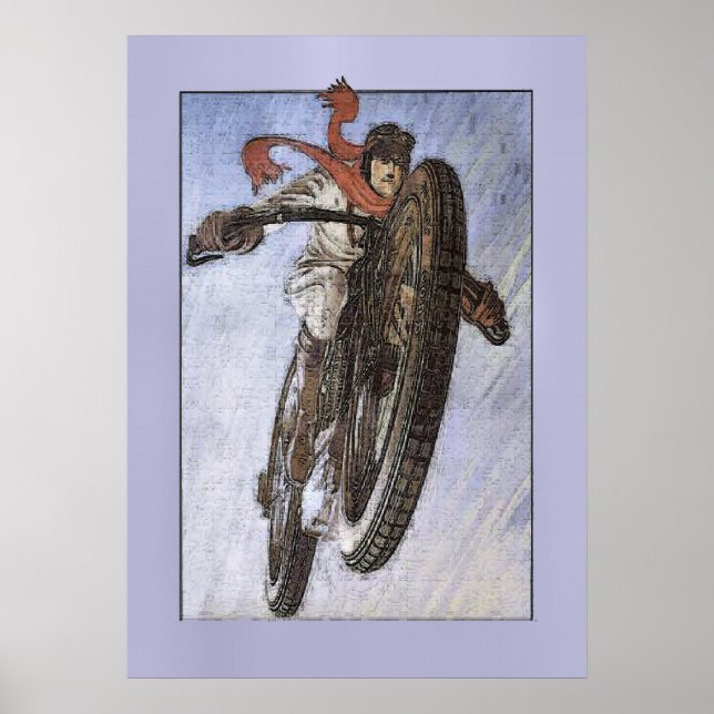 Vintages Motorrad-Poster Poster (Vorne)