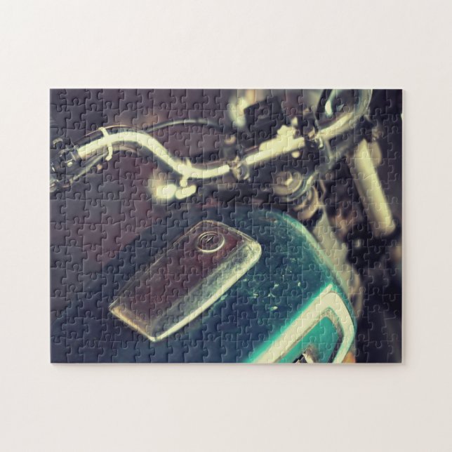 Vintages Motorrad Puzzle (Horizontal)