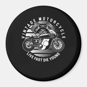 Vintages Motorrad-Renngeschenk für Biker Magnet