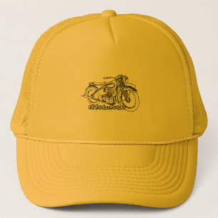 Vintages Motorrad-Shirt Truckerkappe