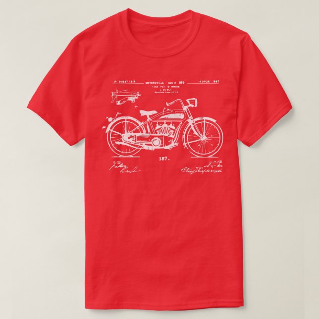 Vintages Motorrad T-Shirt (Design vorne)