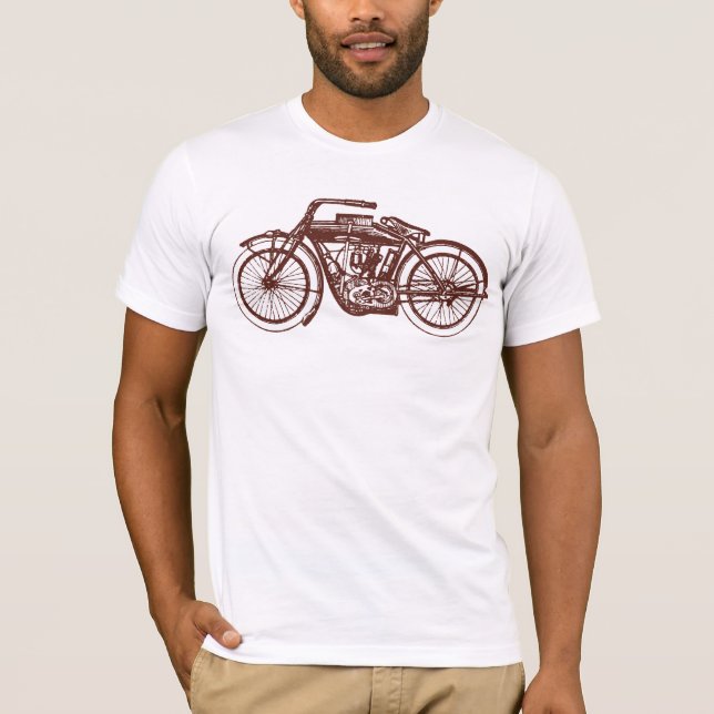 Vintages Motorrad T-Shirt (Vorderseite)