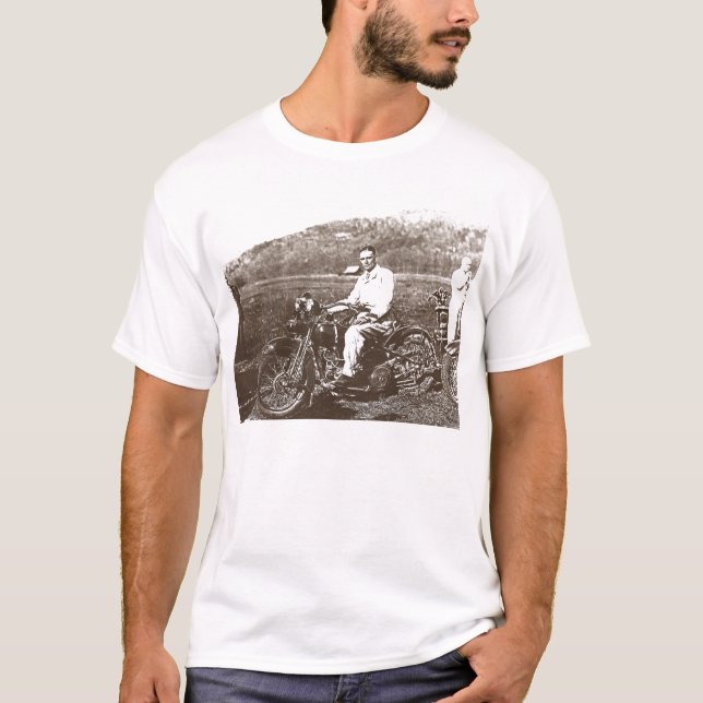 Vintages Motorrad T-Shirt (Vorderseite)
