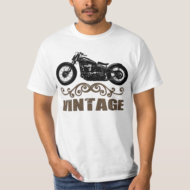 Vintages Motorrad T-Shirt (Vorderseite)