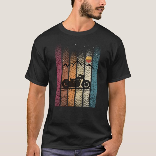 Vintages Motorrad T-Shirt (Vorderseite)