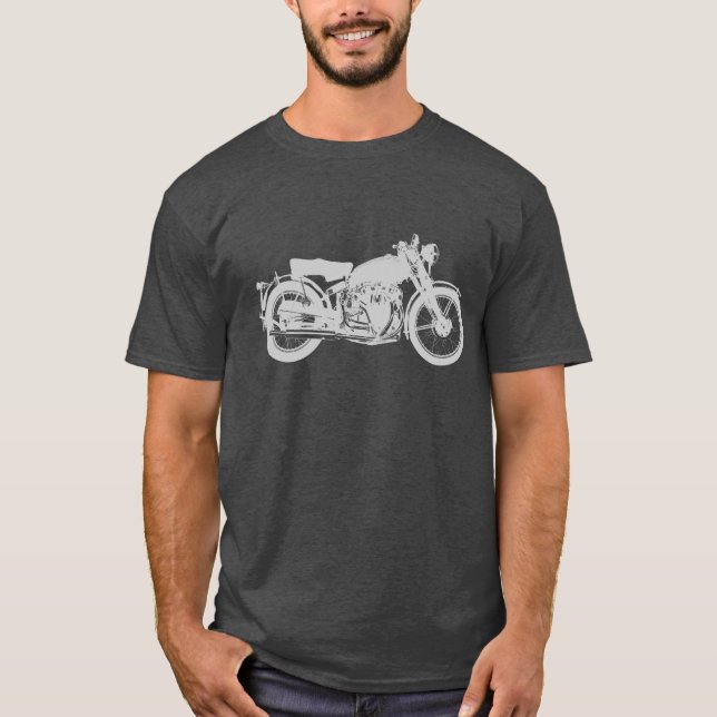 Vintages Motorrad T-Shirt (Vorderseite)