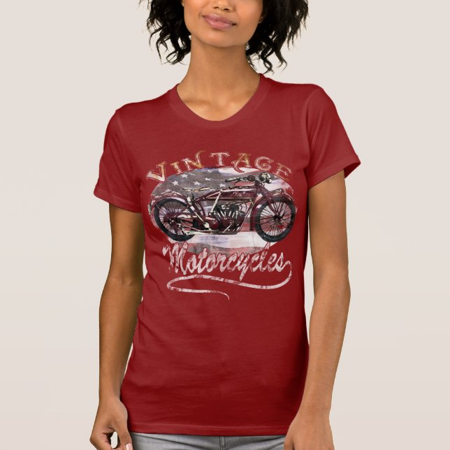 Vintages Motorrad-T-Shirt T-Shirt (Vorderseite)