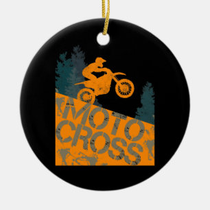 Vintages Motorrad und Motorrad für Motorräder Keramik Ornament