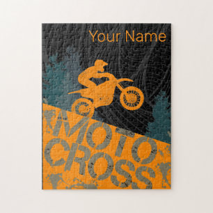Vintages Motorrad und Motorrad für Motorräder Puzzle
