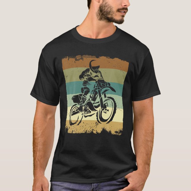 Vintages Motorradfahren T-Shirt (Vorderseite)
