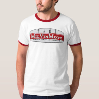 Vintages Motorradfahrerlogo Milwaukee T-Shirt