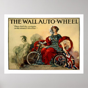 Vintages Motorradposter: Das Wall-Auto-Rad Poster