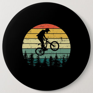 Vintages Mountainbike-Abfahrt MTB Button