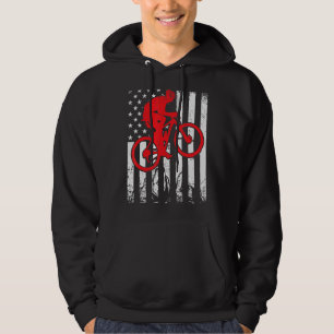 Vintages Mountainbike USA Fahradfahrer Hoodie