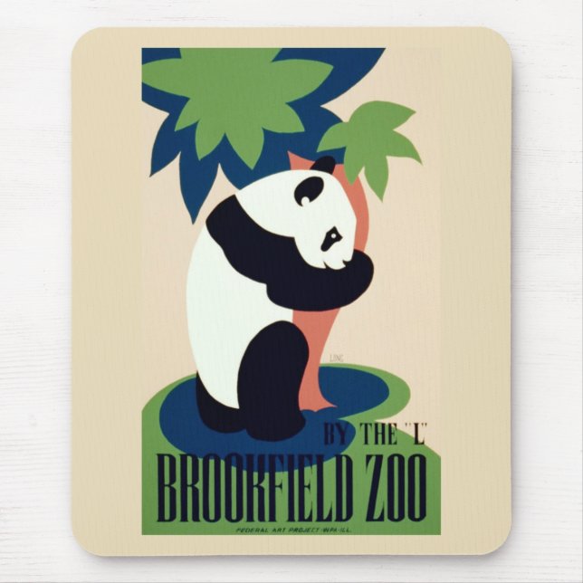 Vintages Mousepad "Brookfield Zoo" (Vorne)