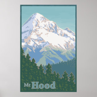 Vintages Mt. Hood Travel Poster