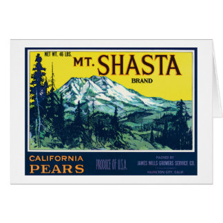 Vintages Mt Shasta California Birnensiegel