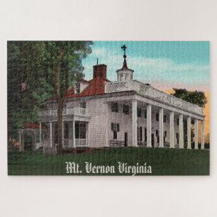 Vintages Mt. Vernon großes Puzzle