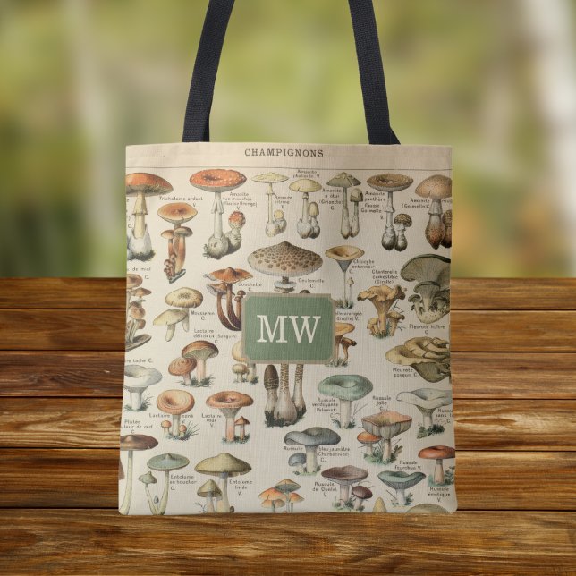 Vintages Mushroom Custom Monogram Book (Von Creator hochgeladen)