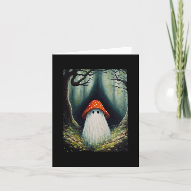 Vintages Mushroom-Ghost-Geist im Vorfeld Karte (Vorderseite)