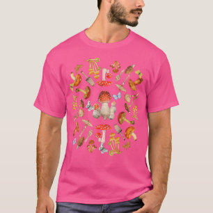 Vintages Mushroom-Schmetterlingsdesign für Coessco T-Shirt