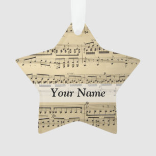 Vintages Musik-Blatt Ornament